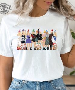 Christmas Taylors Cat Shirt Christmas Taylors Albums Shirt Xmas Eras Tour Tshirt Swiftie Christmas Tee Unique