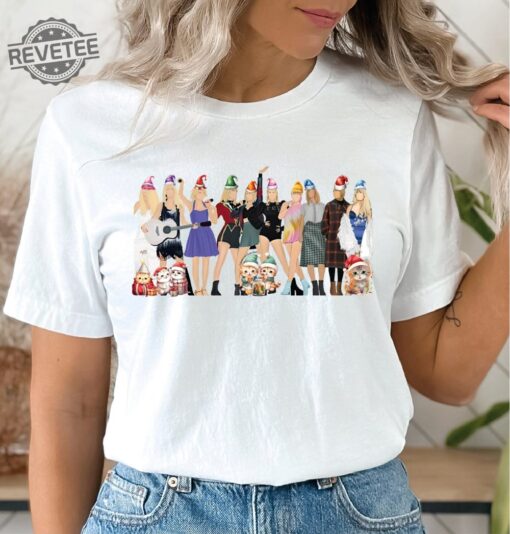 Christmas Taylors Cat Shirt Christmas Taylors Albums Shirt Xmas Eras Tour Tshirt Swiftie Christmas Tee Unique