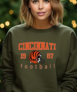 Cincinnati Football Vintage Style Sweatshirt Cincinnati Football Shirt Cincinnati Crewneck Bengals Crewneck Sweatshirt Unique Hoodie And More
