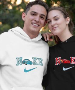 Couple Embroidered Sweatshirt Mc Queen Car Embroidered Shirt Sally Car Shirt Unique