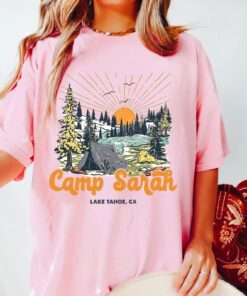Custom Bachelorette Party Shirts Vintage Camp Bachelorette Shirts Camping Tees Camp Themed Lake Custom Location Shirt Bachelorette Tees