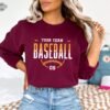 Custom Baseball Hoodie Personalized Baseball Sweatshirt Baseball Team Name Hoodie Baseball Sweatshirt Game Day Hoodie Baseball Hoodie Unique