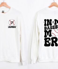 Custom Baseball Mom Sweatshirt In My Baseball Mom Era Shirt Game Day Sweater Sport Mom Shirt Baseball Lover Shirt Baseball Mom Crewneck Unique