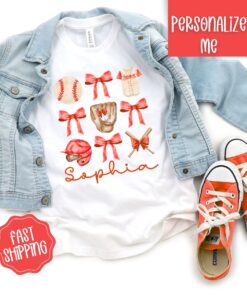 Custom Baseball Sister T Shirt Baseball Sis Shirt Baseball Sister Shirts Baseball Fan Shirt Coquette Baseball Shirt Unique