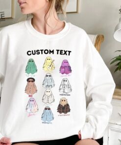 Custom Cute Ghosts Sweatshirt Cute Ghost Tour Taylor Swift Tour Shirts Concert Shirt Lover Merch Tee Music Shirt Music Fan Album Tshirt Unique