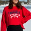 Custom Football Hoodie player Number Sweat Football Season Hoodie Sports Mom Sweat My Heart Is On The Line Football Shirt Football Mom Svg New