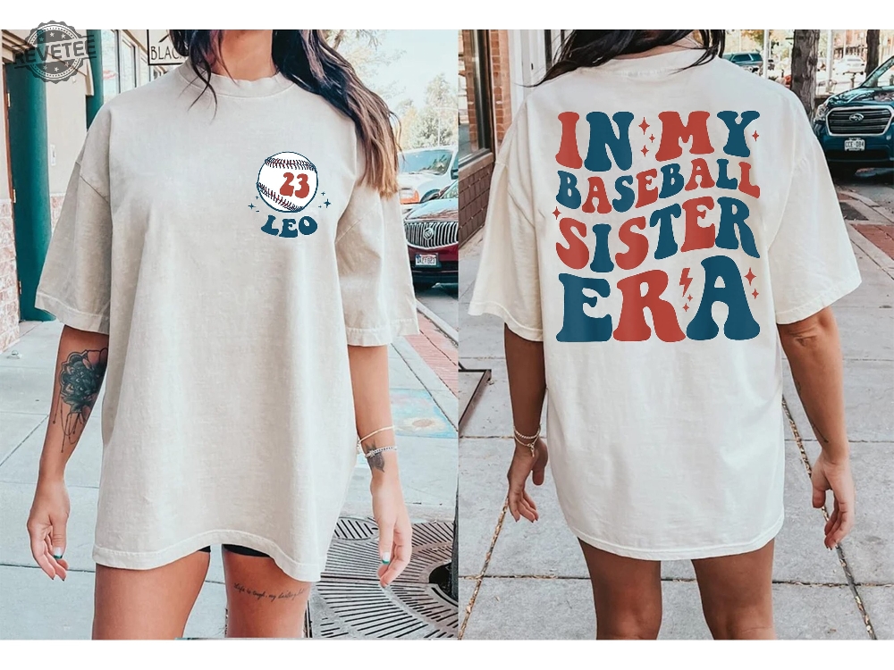 Custom In My Baseball Sister Era Shirt Personalized Baseball Sister Shirt Retro Youth Toddler Game Day Tee Unique Custom In My Baseball Sister Era Shirt Personalized Baseball Sister Shirt Retro Youth Toddler Game Day Tee Unique