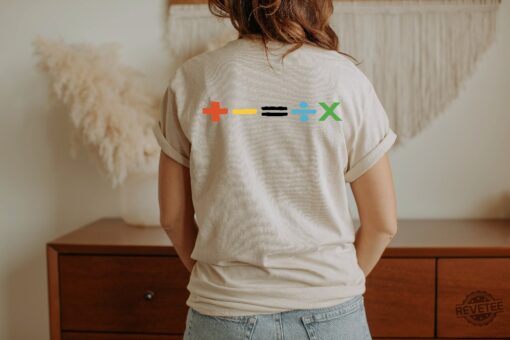 Custom Mathematics Tour Shirt Ed Sheeran Mathematics Tour Shirt Ed Sheeran Merch Ed Sheeran Mathematics Tour Merch Ed Sheeran Mathematics Tour Tshirt Unique