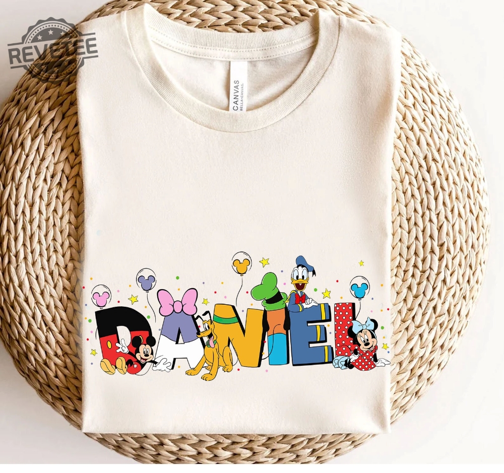 Custom Name Mickey And Friends Shirt Personalized Disney Donald Goofy Pluto Matching Tee Name Kids Shirt Unique Custom Name Mickey And Friends Shirt Personalized Disney Donald Goofy Pluto Matching Tee Name Kids Shirt Unique