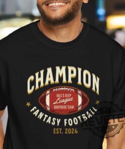 Customized Fantasy Football Champion Shirt Hoodie Sweatshirt Ffl Champions Personalized Fantasy Football Gifts Tee Gift For Fan Unique
