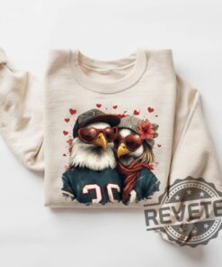 Cute Philadelphia Eagles Couple Tshirt Hoodie Sweatshirt Sunday Crewneck Tee Gift For Philly Fan Valentines Day Unique