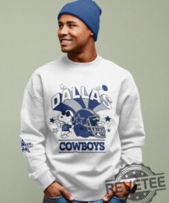 Dallas Cowboys Snoopy Sweatshirt Hoodie Tshirt Nfl Team Fan Apparel Football Lover Gift Team Mascot Graphic Pullover Game Day Gear
