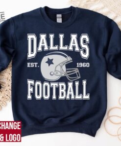 Dallas Football Sweatshirt Dallas Football Shirt Vintage Style Dallas Football Sweatshirt Dallas Fan Gift Sunday Football