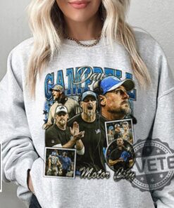 Dan Campbell Detroit Lions Head Coach Shirt Hoodie Sweatshirt Tee Gift For Fan Christmas Shirts Unisex Vintage Unique