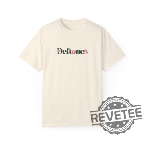 Deftones Floral Retro Tee Aesthetic Band Shirt 90S Vintage Inspired Unisex T Shirts
