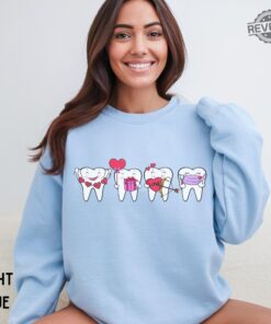 Dental Valentines Day Sweatshirt Funny Dentist Valentines Sweater Dental Hygienist Shirt Dental Hygiene Gifts Dental Squad Valentines Unique