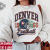 Denver Football Sweatshirt Denver Football Shirt Vintage Style Denver Football Sweatshirt Denver Fan Gift Sunday Football