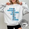 Destroit Lions Football Players Tshirt Hoodie Sweatshirt Reynolds Montgomery Hutchinson Laporta Goff Gibbs St Brown Crewneck Unique