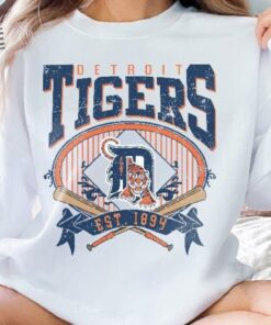 Detroit Baseball Sweatshirt Vintage Detroit Tigers Womens Shirt Detroit Tiger Baseball Shirt Detroit Tigers Logo Shirt Detroit Baseball Team Shirt