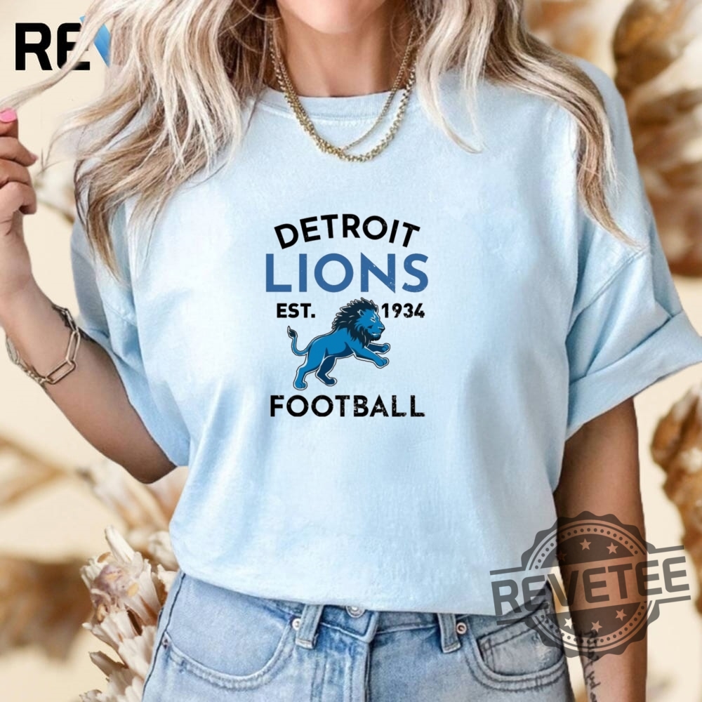 Detroit Lions Crewneck Sweatshirt T Shirt Hoodie Lion Mascot Sweater Detroit Lions Crewneck Sweatshirt T Shirt Hoodie Lion Mascot Sweater