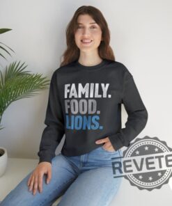 Detroit Lions Family Food Lions Football Thanksgiving Sweatshirt Hoodie T Shirt Gift For Men Women Fan Holidays Fall Football Gifts Tshirt Unique