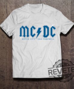Detroit Lions Mcdc Motor City Dan Campbell Shirt Hoodie Sweatshirt Acdc Shirts Gifts For Fan Men Women Tee Tshirt Birthday Gift Lion Unique