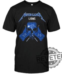 Detroit Lions Metallica Tshirt Hoodie Sweatshirt Tee Gift For Fan Mens Womens Him Her Unique