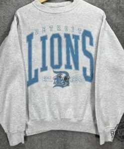 Detroit Lions Sweatshirt Detroit Football T Shirt Detroit Football Crewneck Detroit Lions Gift Detroit Shirt Detroit Football Tee Detroit Lions Apparel Near Me
