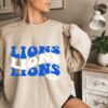 Detroit Lions Sweatshirt Retro Style Vintage Detroit Lions Lions Football Detroit Lions Football Womens Detroit Lions Detroit Gifts