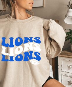 Detroit Lions Sweatshirt Retro Style Vintage Detroit Lions Lions Football Detroit Lions Football Womens Detroit Lions Detroit Gifts