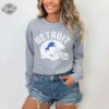Detroit Michigan Crewneck Sweatshirt Detroit Inspired Football Fan Shirt Distressed Vintage 90S Sweatshirt Michigan Gifts Football Fan Unique