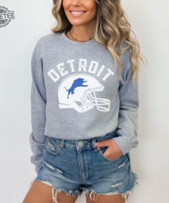 Detroit Michigan Crewneck Sweatshirt Detroit Inspired Football Fan Shirt Distressed Vintage 90S Sweatshirt Michigan Gifts Football Fan Unique