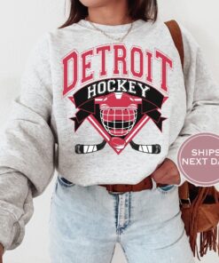 Detroit Sweatshirt Detroit Hockey Sweatshirt Detroit Red Wings Sweatshirt Detroit Red Wings Hoodie Red Wings Octopus Red Wings Open House