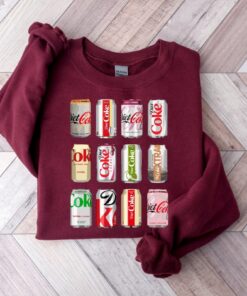 Diet Coke Sweatshirt Diet Coke Sampler Hoodie Gift For Diet Coke Lover Diet Coke Bottles Hoodie Trendy Funny Sweatshirt Unique