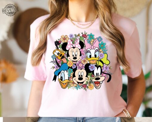 Disney Epcot Flower And Garden Festival Shirt Floral Mickey And Friends Shirt Disney Epcot Trip Shirt Unique