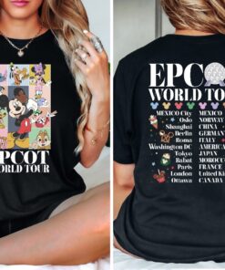 Disney Epcot World Tour Shirt Vintage Dinsey Vacation Shirt Disney Family Matching Shirt Epcot Shirt Disney Trip Shirt Disney Shirt Unique