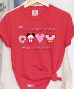Disney Mickey And Minnie Here For Snacks Shirt Family Disney Tee Graphic Tee Gift Shirt Disney Trip Shirt Unique