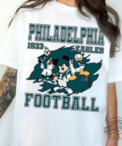 Disney Mickey Donald Philadelphia Eagles Shirts Hoodie Sweatshirt Tee Gift For Fan Mens Womens Unique