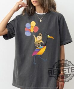 Disney Pixar Up Russell Balloons Kevin Graphic T Shirt Hoodie Sweatshirt For Family Disneyland Disney Characters Matching Birthday Gifts