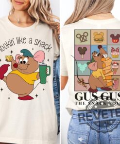 Disney Snack Tour Shirt Featuring Gus Gus Perfect For Disneyland Trip And Cinderella Fans Hoodie Sweatshirt And Crewneck Options Available