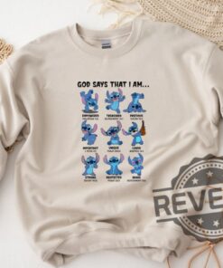 Disney Stitch God Says That I Am Shirt Stitch Family Trip Hoodie Sweatshirt Disney Stitch Group Vacay Shirt Unique