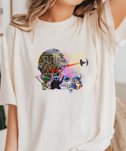 Disney Stitch Wars Characters Shirt Star Wars Stitch Adult Sweatshirt Stitch Head Tee Stitch Lover Hoodie Unique