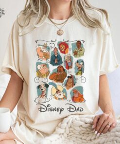 Disneyworld Dad Characters Shirt Best Disney Dad Sweatshirt Fathers Day Gift Disneyland Family Vacation Shirt Unique