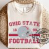 Distressed Ohio State Buckeyes Football Shirt Hoodie Sweatshirt Vintage Brutus Buckeye Football Crewneck Retro Tshirt Gift Fan Game Day Tshirt