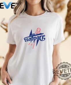 Dodgers Baseball Team Reverse Logo T Shirt Hoodie Long Sleeves Shirts New