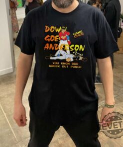 Down Goes Anderson Shirt Jose Ramirez Vs Tim Anderson Shirt Funny Meme Shirt Ramirez Vs Anderson Tee Down Goes Anderson T Shirt New