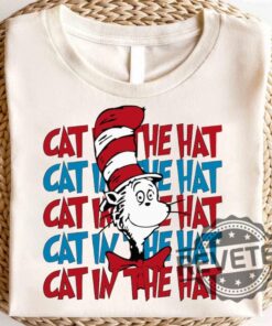 Dr Seuss Shirt Hoodie Sweatshirt Cat In The Hat Day Teacher Kids Reading Apparel