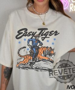 Easy Tiger Shirt Hoodie Sweatshirt Retro
