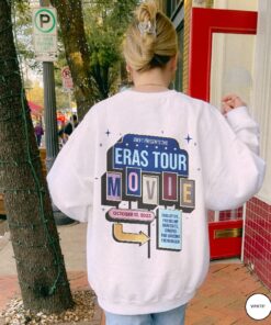 Eras Movie Sweatshirt Eras Tour Movie Outfit Taylor Swiftie Merch Eras Movie Bracelet Taylor And Travis Swiftie Gifts Retro Movie Tee new
