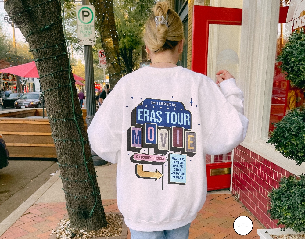 Eras Movie Sweatshirt Eras Tour Movie Outfit Taylor Swiftie Merch Eras Movie Bracelet Taylor And Travis Swiftie Gifts Retro Movie Tee new Eras Movie Sweatshirt Eras Tour Movie Outfit Taylor Swiftie Merch Eras Movie Bracelet Taylor And Travis Swiftie Gifts Retro Movie Tee new